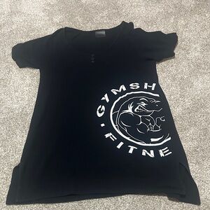 Black Gymshark long T Shirt